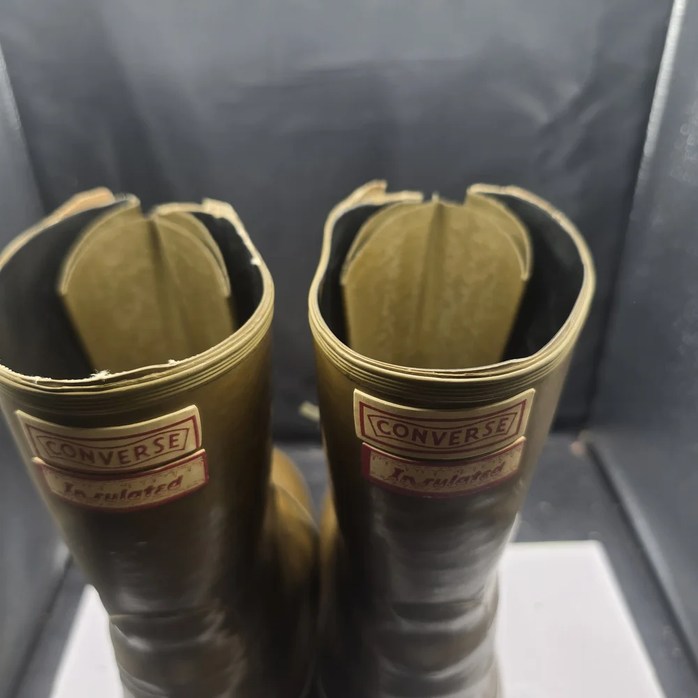 Converse‎ Brown Lace-Up Men's Rain Boots